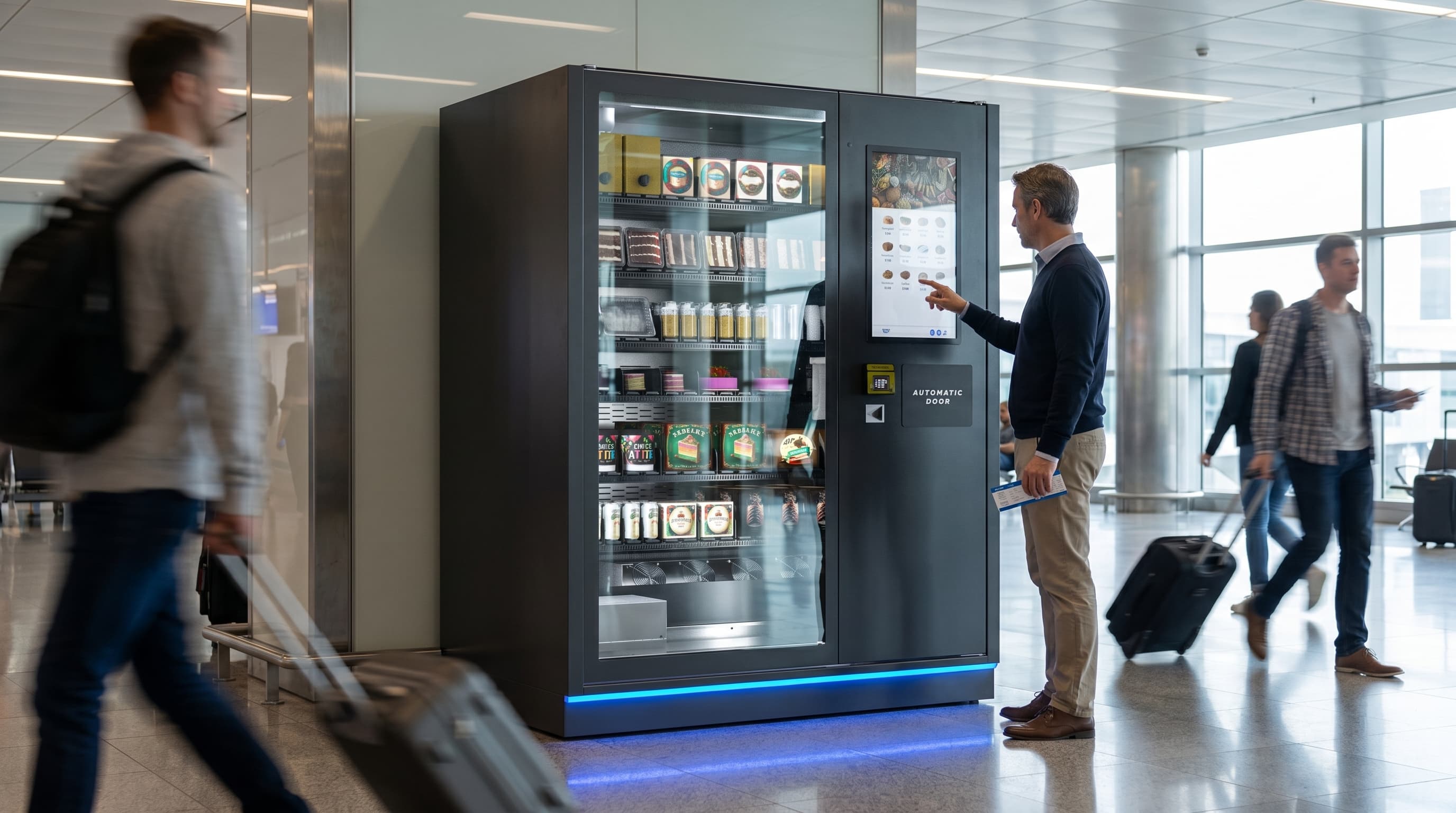 Smart vending inline retail concept render