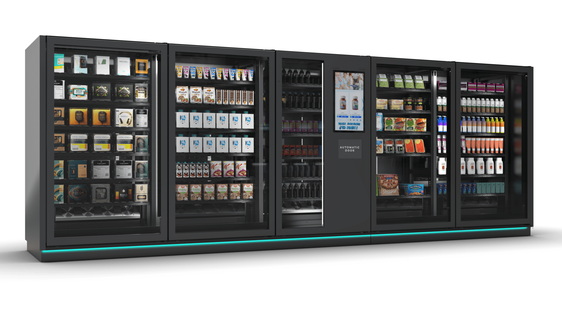 DMVI M-Series large format vending machine in a high-traffic commercial setting