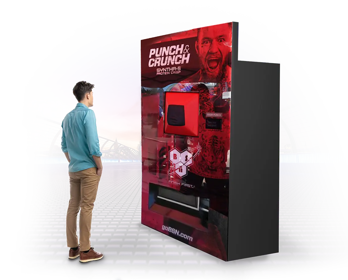DMVI custom vending machine with touchscreen retail interface