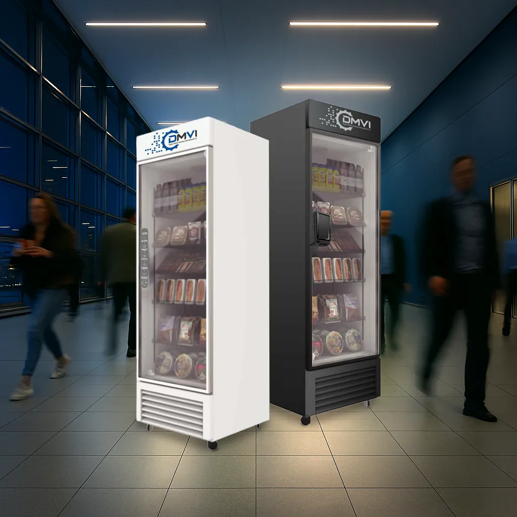 DMVI smart vending machine in a corporate setting