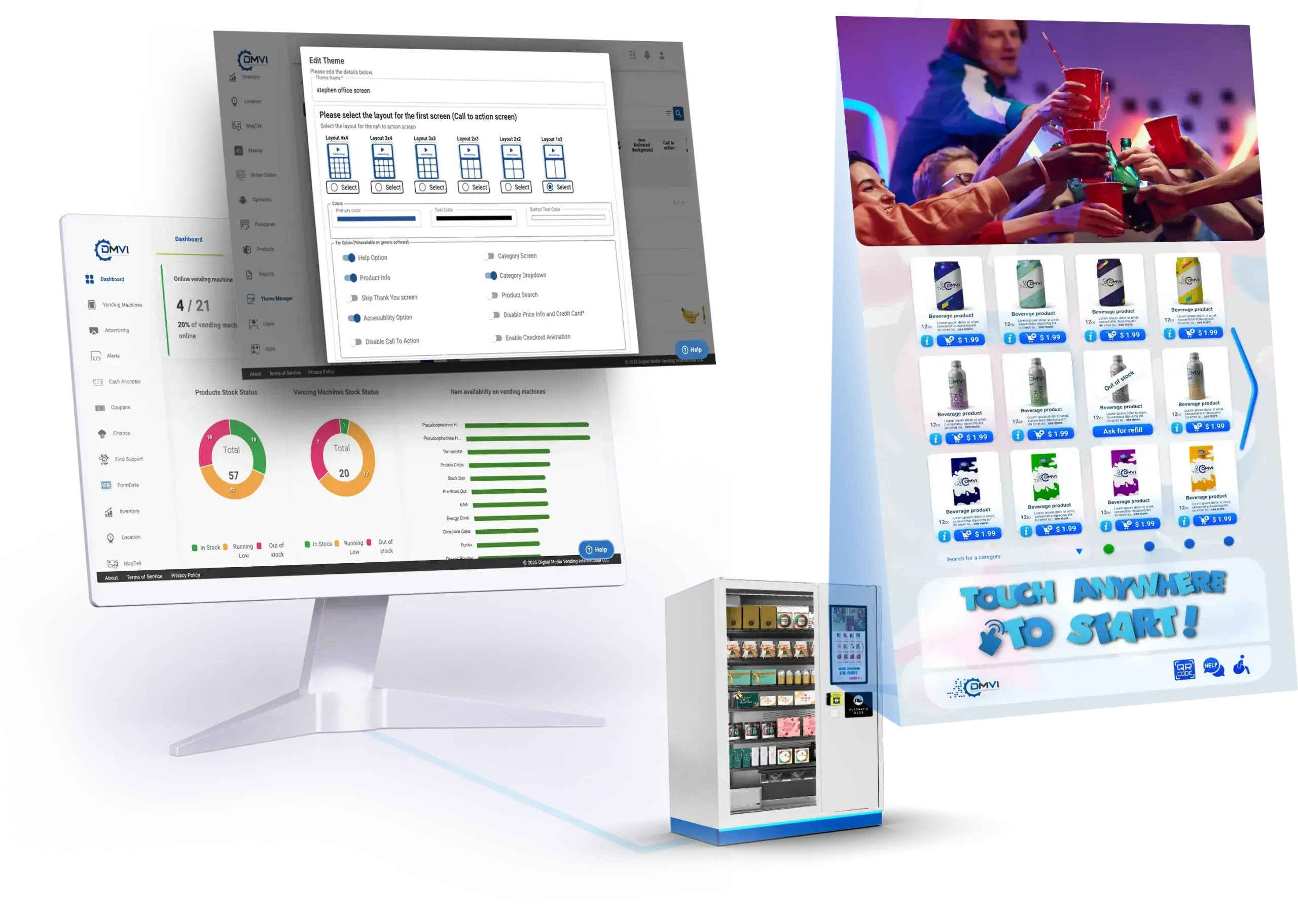 DMVI VendingTracker smart vending software diagrams