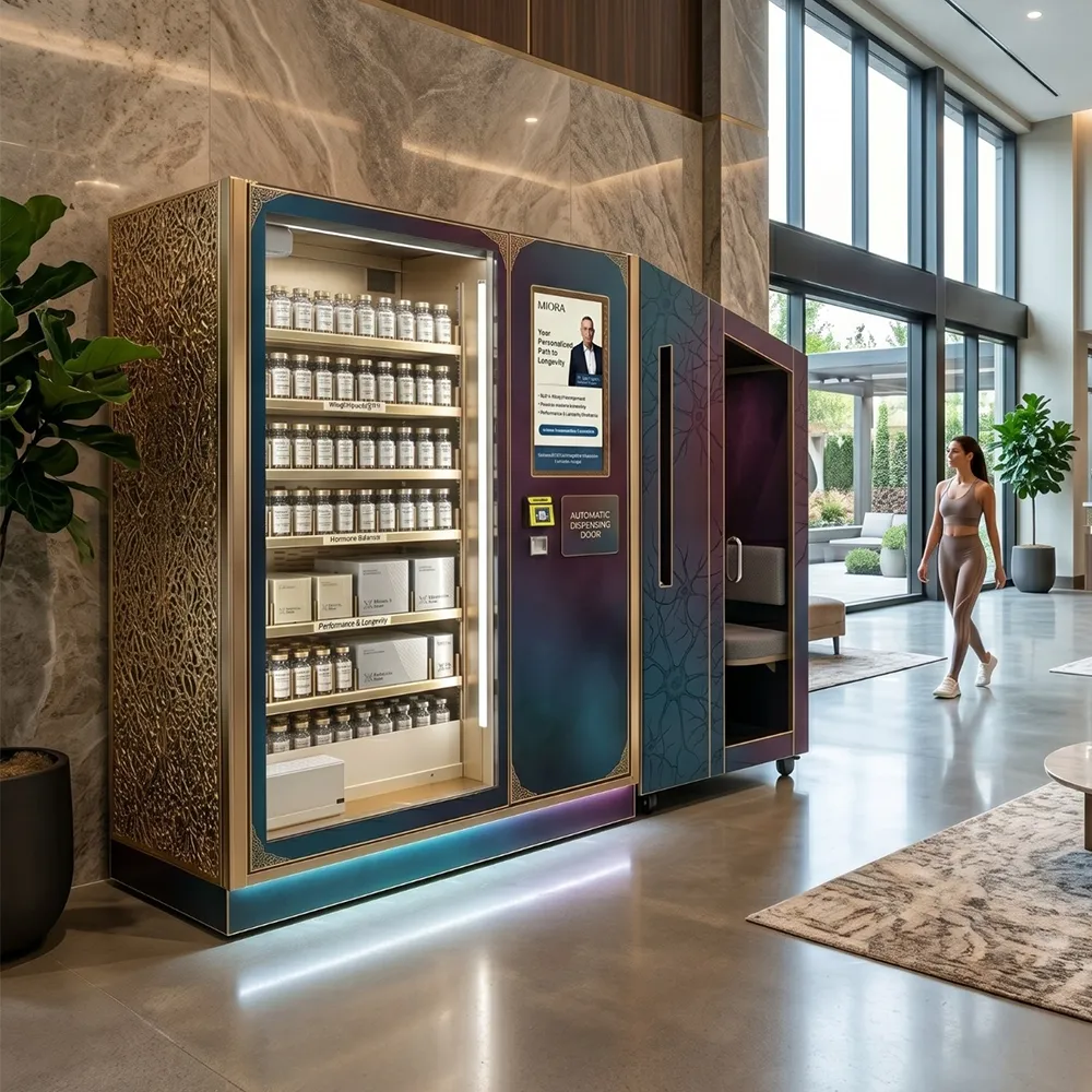 Smart vending machine with touchscreen and cashless payment hardware