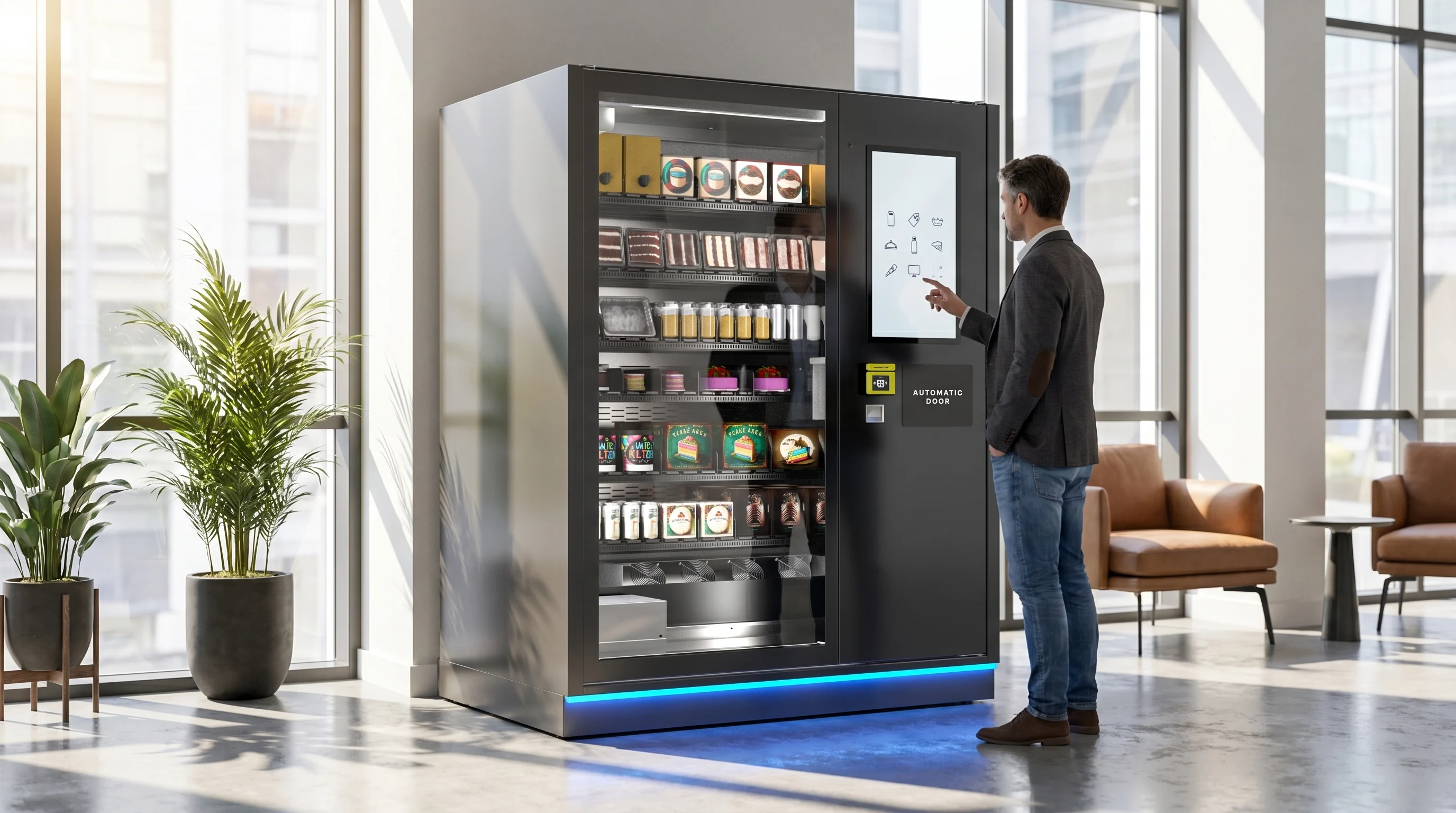 Digital vending machine with shopper-facing product presentation